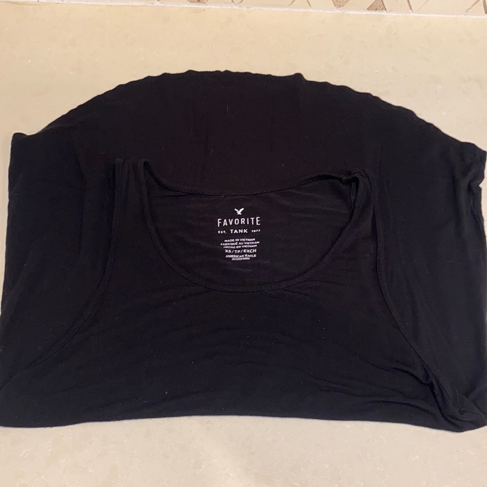 American Eagle Black Favorite Tank (XS)